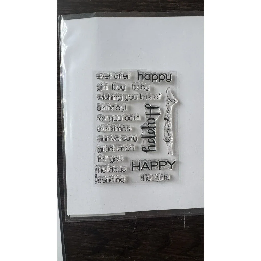 Lot of 5 - Simon‎ Says Stamp Clear Sentiments